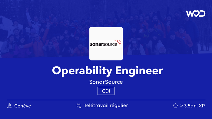 Operability Engineer - SonarSource - IT job