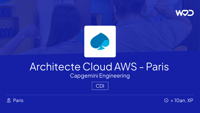 Architecte Cloud AWS - Paris - Capgemini Engineering - Emploi IT