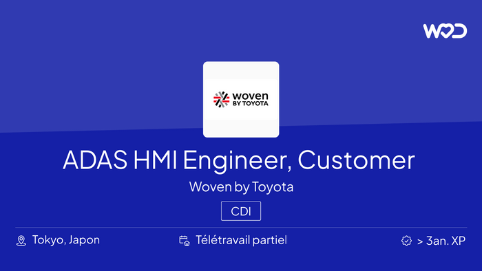 ADAS HMI Engineer, Customer Application - IT job