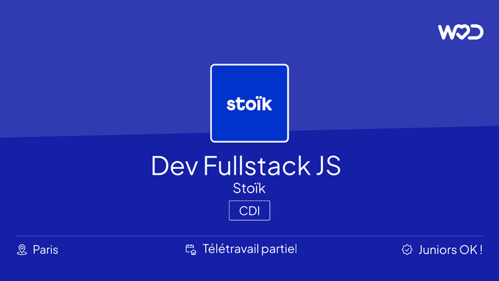 Dev Fullstack JS - Emploi IT