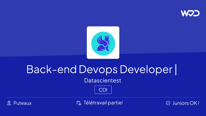 Back-end Devops Developer Junior (H/F) | CDI - Emploi IT